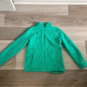 LL Bean fuzzy fall/winter jacket. Very warm.